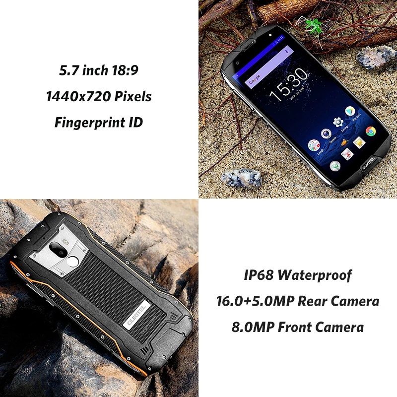 Oukitel WP5000 IP68 Водонепроницаемый 5 7 &quot18:9 мобильного телефона Android 1 Helio P25