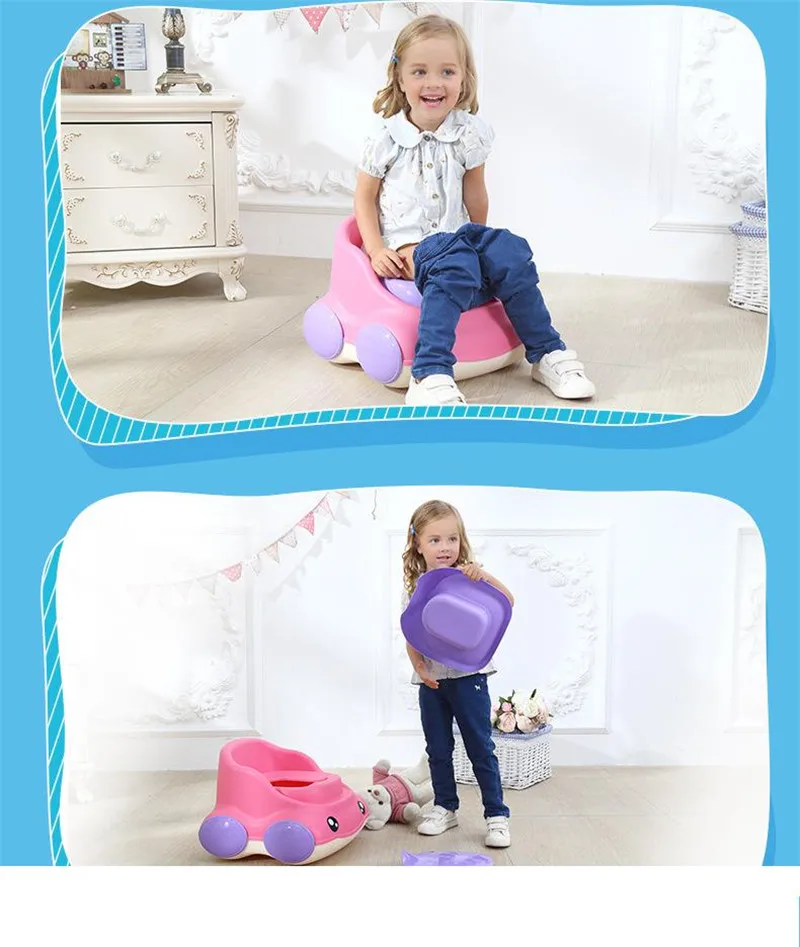 0-9 Years Old Kids Cute Car Toilets Baby Portable Toilets Training Bebe Potties&Seats Baby Girl's WC Baby Boy's WC MT004802