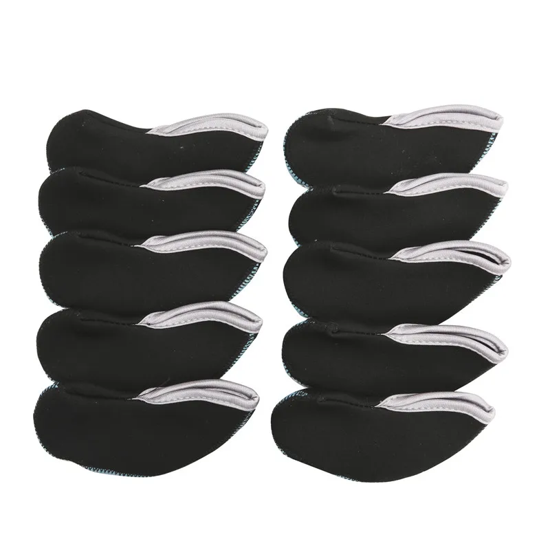 

10pcs 13.3cm*5.5cm Golf Club Window Putter Cover Double Color Protective Headcovers