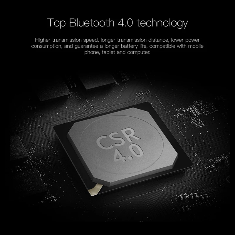 2017 QCY J1 Wireless Bluetooth Headphones Noise Cancelling Headset gamer Hifi 3D Stereo Sound with Microphone for all phones PC