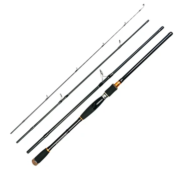 

2.4M Lure Rod 4 Section Carbon Fishing Rod Travel Rod Baitcasting Fishing Pole Vava De Pesca Saltwater Rod