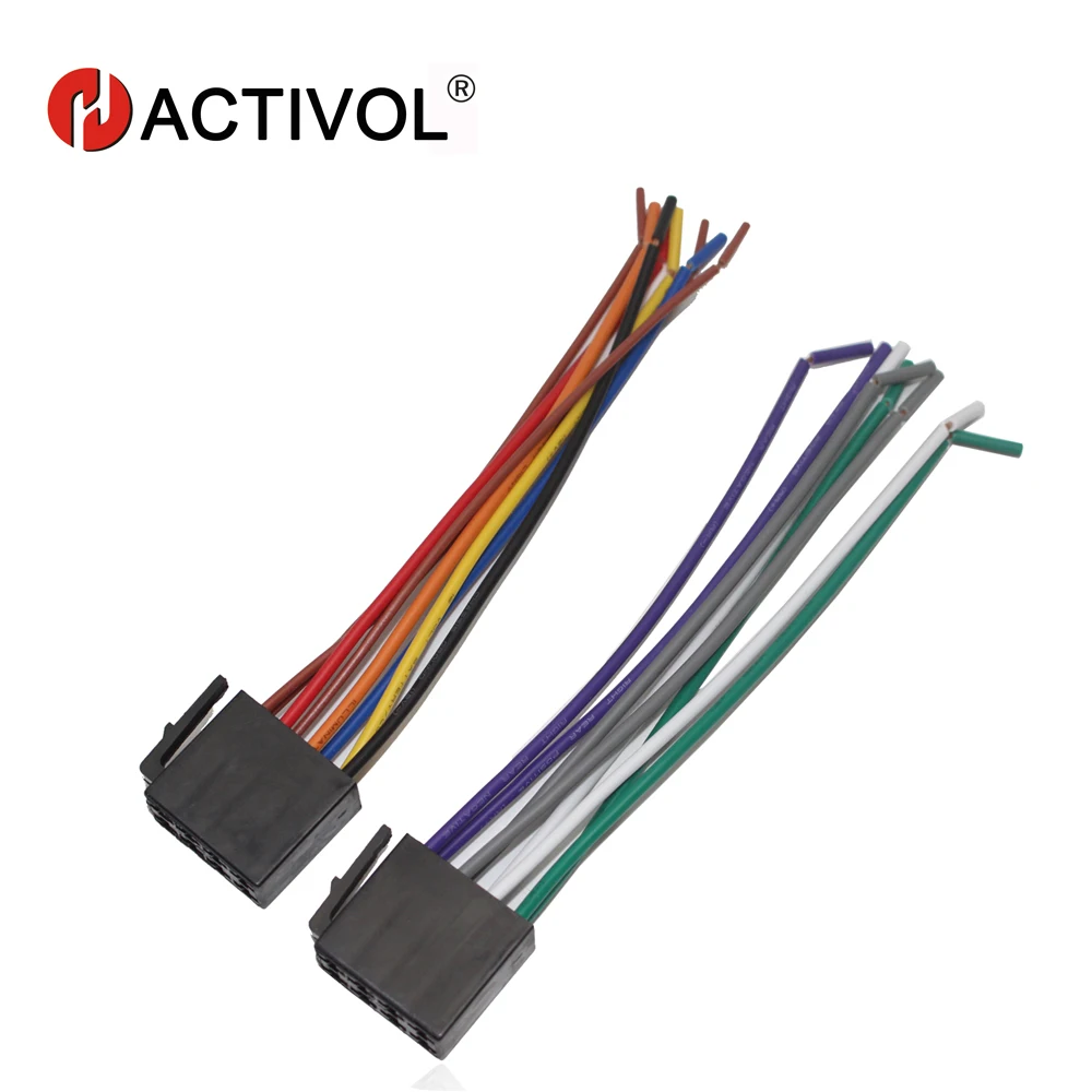

Car Radio Stereo Female ISO Plug Power Adapter Wiring Harness Special for Forte Bora polo universal ISO harness power cable