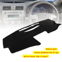 Для Toyota Camry 2007-2011 коврик для приборной панели автомобиля ковёр коврик приборной панели Солнцезащитная Накладка для машины RHD защищает УФ-лучи устраняет Рассеивающее тепло трещин