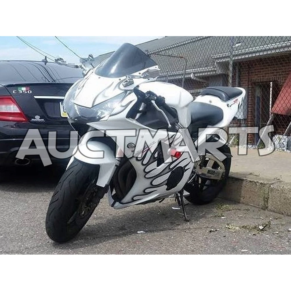 Белый черный пламени Cowling подходит для 2002 2003 Honda CBR900RR 954 ABS инъекции мотоцикл