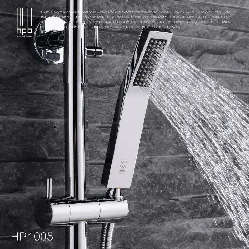 Brass Bathroom Hot And Cold Water Mixer Bath Shower Set Faucet torneira banheiro Air Injection Shower Head HP1005
