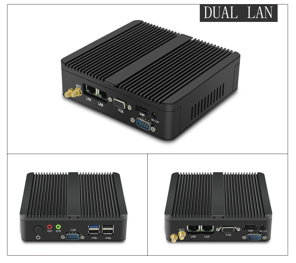 Fanless Mini PC Celeron N2810 Dual Gigabit LAN Windows 10 Computer Desktop PC Celeron J1900 HDMI VGA WIFI USB Mirco PC Fanless Mini PC Celeron N2810 Dual Gigabit LAN Windows 10 Computer Desktop PC Celeron J1900 HDMI VGA WIFI USB Mirco PC