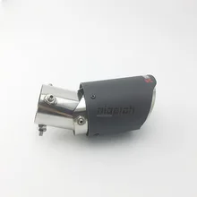 1 PC EM 63mm 2.5 OD 89mm 3.5 Universal Carro De Carbono Mate dicas de fibra de Tubos de Escape End ajustável para o ângulo de carbono para honda