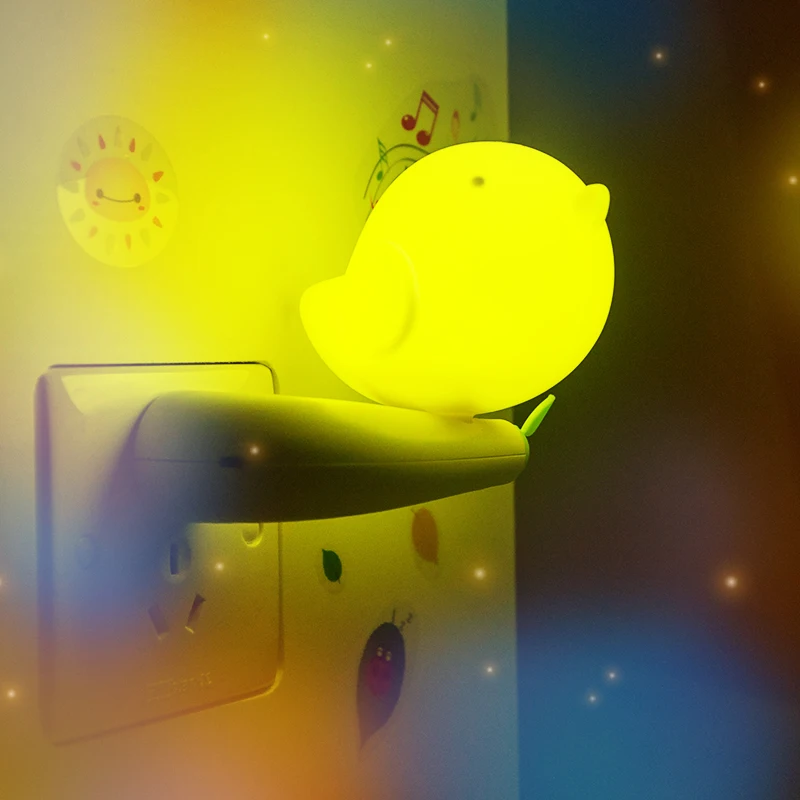 LED Intelligent Bird US Plug In Children Nightlight Night ...