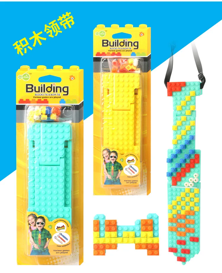 Dubbi DIY строительные блоки галстук очки часы орнамент аксессуары Игрушки