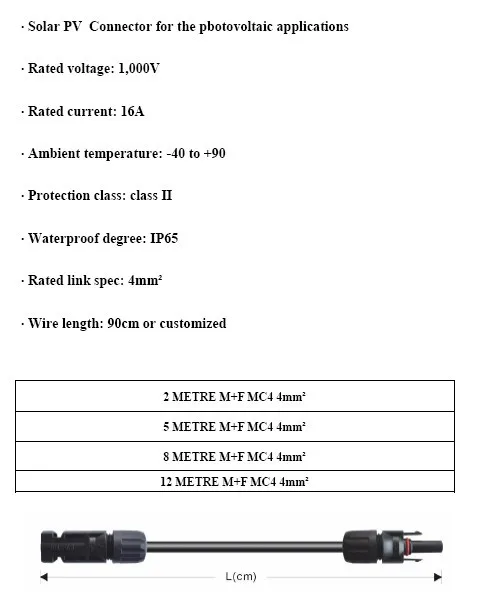 2 шт./компл. 4mm2/12AWG 4 метра, MC4 PV кабель-удлинитель для Панели солнечные с мужского и женского разъем черный + красный-LJ0166