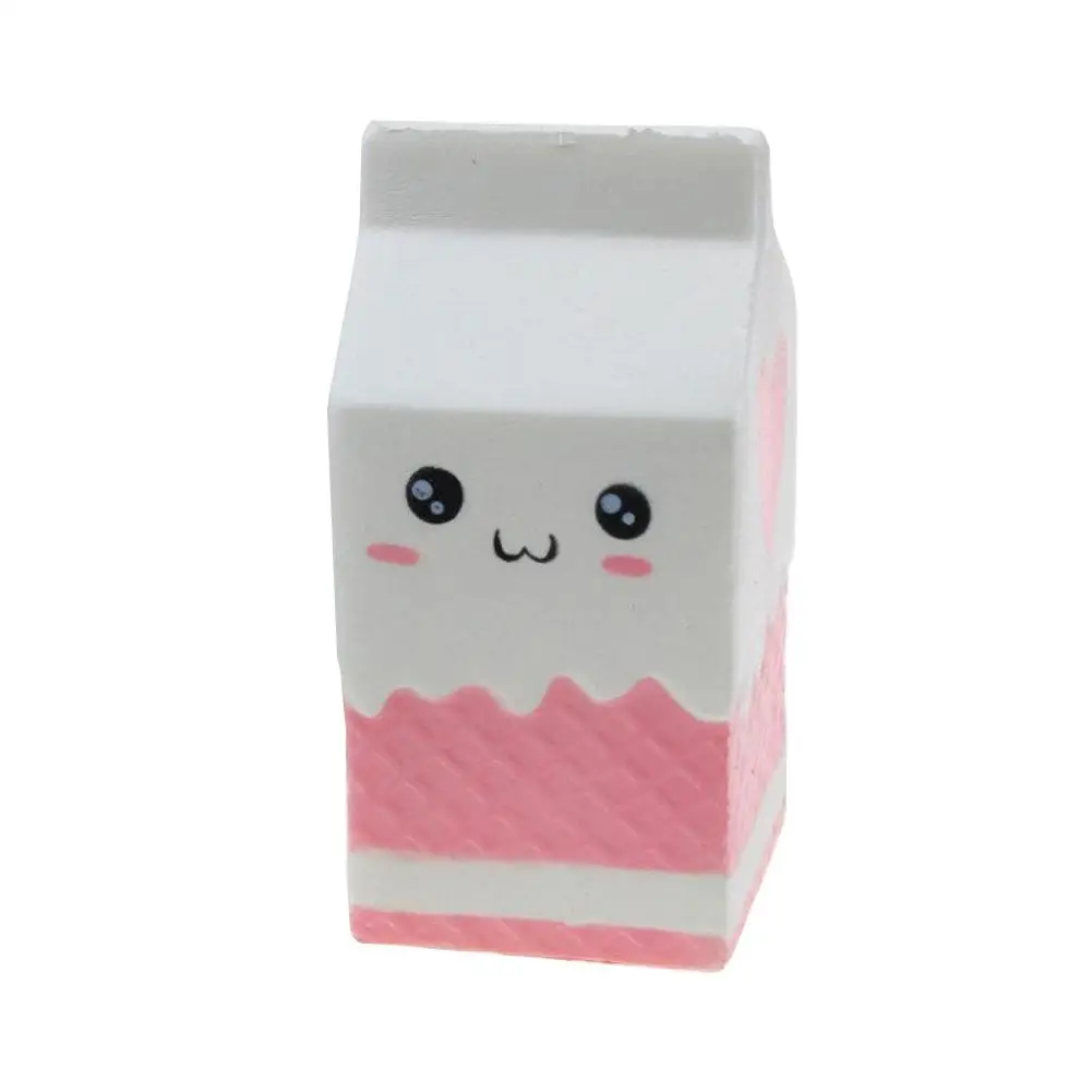 Сожмите Squeeze молочный ящик/can/бутылка белого и розового цветов, 11,5 см мягкий медленно поднимающийся анти стресс для непосед Спиннер хлюпает PU Забавные игрушки Лидер продаж - Цвет: White
