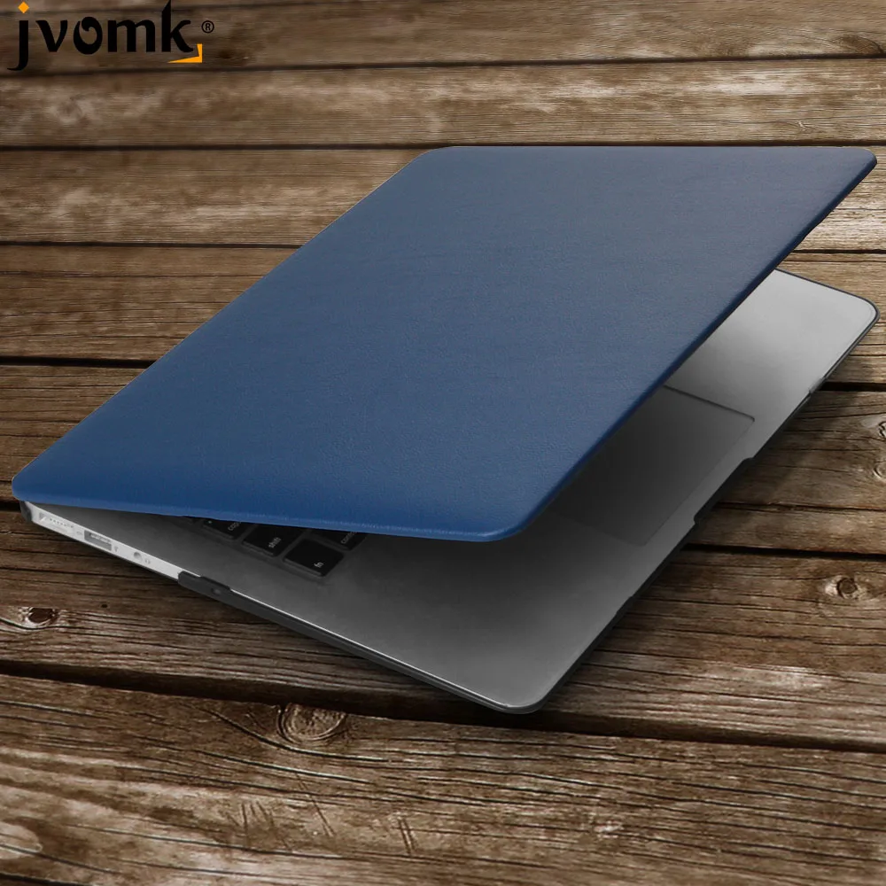 Jvomk бизнес из искусственной кожи чехол для ноутбука MAC APPLE MacBook Air 13 дюймов+ прозрачная крышка клавиатуры