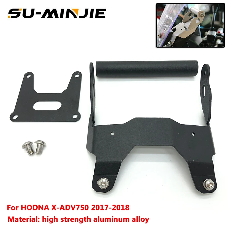 

New Arrival!!Motorcycle front Stand Holder Smartphone For HONDA X-ADV 750 XADV XADV750 GPS Bar Mobile Phone bracket GPS black
