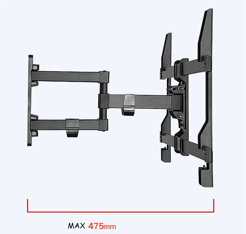 Шарнирное полное движение ТВ настенный кронштейн тв Размер 32 ''40'' 42 ''48'' 55 ''60'' 65 ''70" Наклонный поворотный кронштейн тв стойка