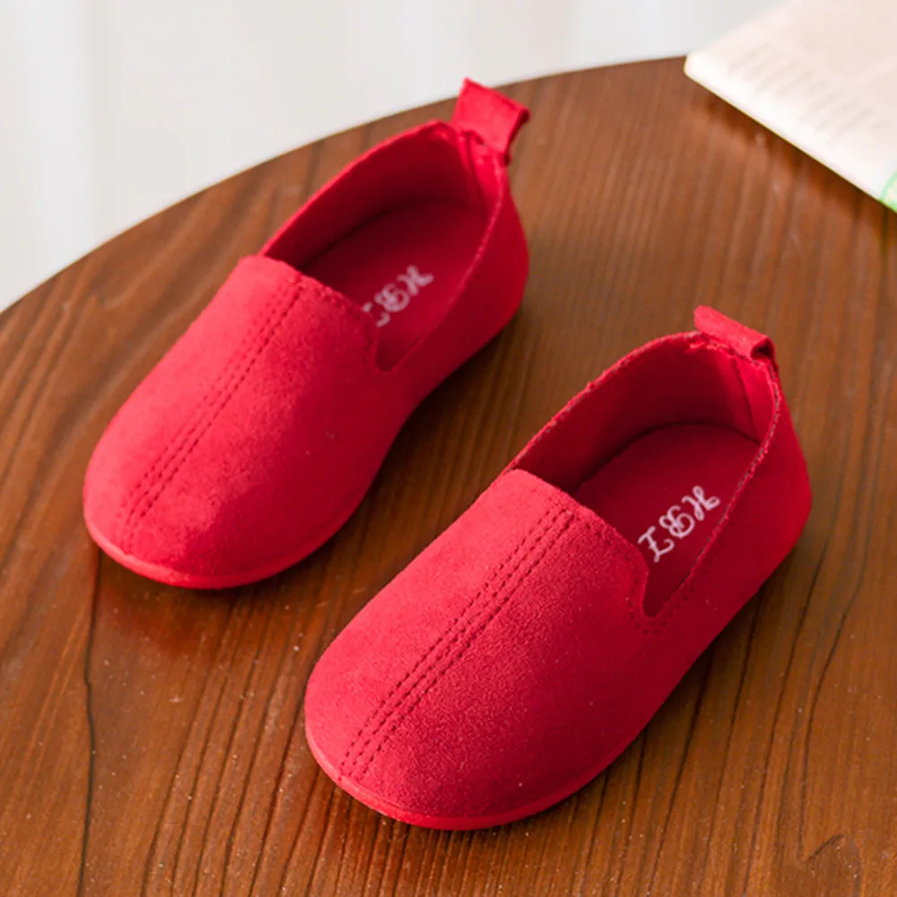 2019 summer new Baby Fashion Child Girls Solid Color Casual Single Leather Pricness Shoes (3)