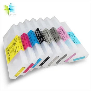 

WINNERJET 350ml/pc*8 Colors Empty Refillable Ink Cartridge With Resettable Chip Compatible For Epson 7800 9800 Printer