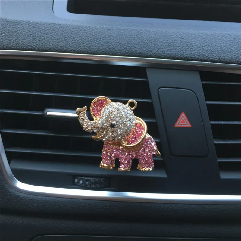 

New Diamond-Encrusted Car Air Outlet Perfume Clips Elegant Diamond Design Odor Removal Decorations Car Perfume Ornaments