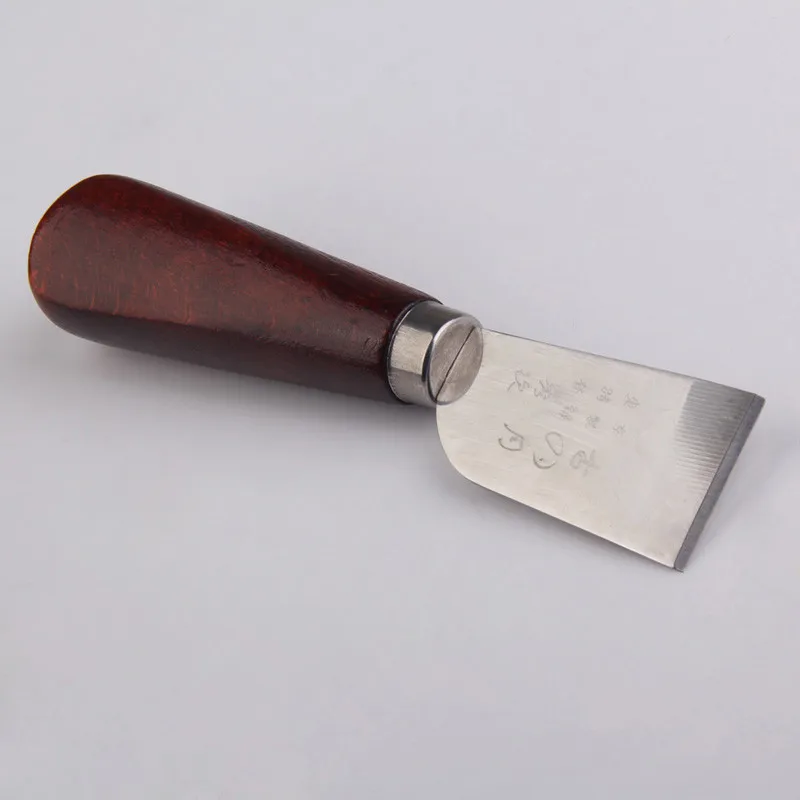 

Professional Leather Cutting Knife With Wooden Handle Protable Convenient Craft Tool Functional Perfect