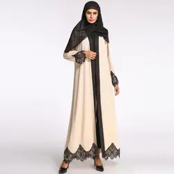 Абая для женщин мусульманское длинное абаи красивые мусульманские платья Ближнего Востока длинное платье Турецкий хиджаб Исламская