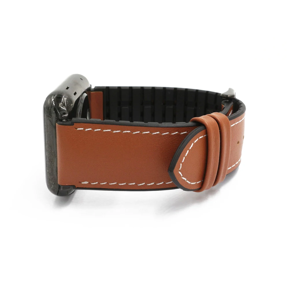 URVOI band for apple watch series1 2 leather strap for iwatch belt high quality breathable TPU back leather face design 38 42mm9