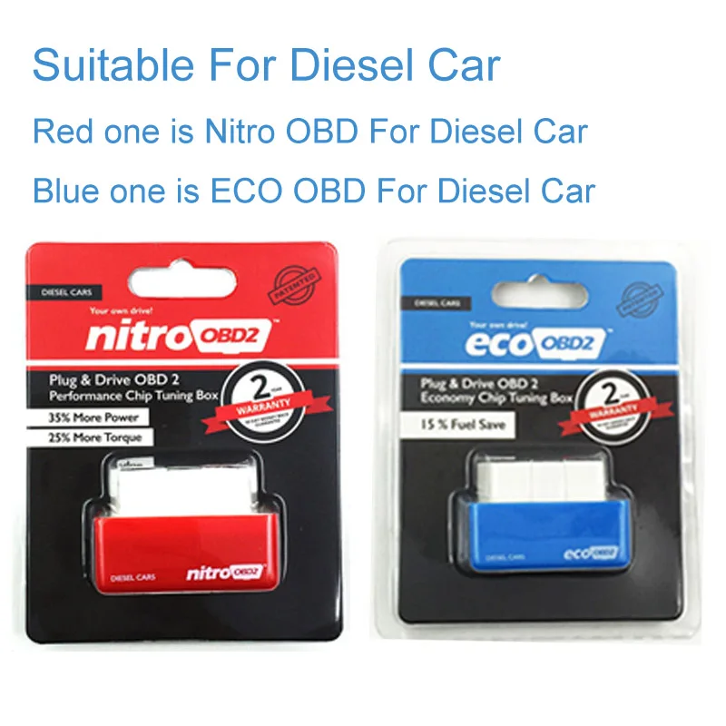 ECO OBD2 & Nitro полный чип тюнинг коробка NitroOBD для бензина автомобиля и дизельного эко