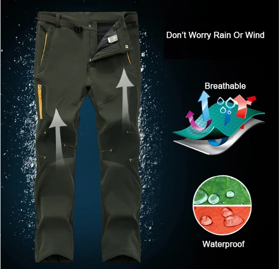 Mujer invierno impermeable viajes trekking Softshell al aire libre Pantalones de senderismo camping esquí Pantalones Pesca más Size5XL Mujer invierno impermeable viajes trekking Softshell al aire libre Pantalones de senderismo camping esquí Pantalones Pesca más Size5XL