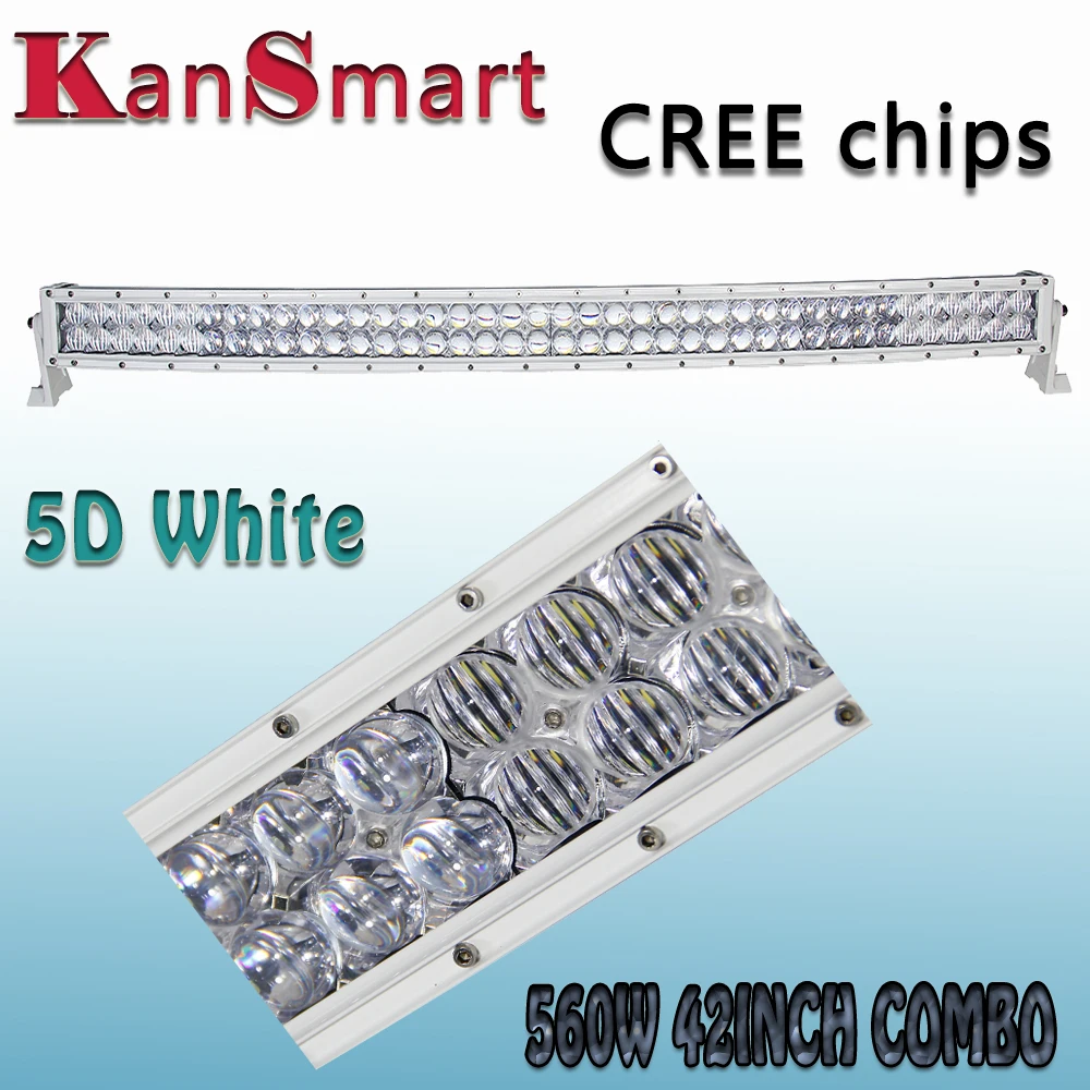 

Cree Chips 560W 42"Inch 5D LED White Curved Combo Work Light Bar Off-road Driving Lamps Truck ATV SUV 4WD Daytime Running Lights