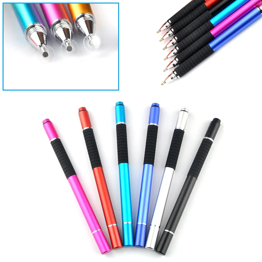 imágenes para 10 Unids/lote Fine Point Ronda Punta Fina Pluma Capacitiva Tablet Stylus Pen para iphone 7 ipad 2/3/4/air/mini 2 en 1 con bolígrafo imágenes para 10 Unids/lote Fine Point Ronda Punta Fina Pluma Capacitiva Tablet Stylus Pen para iphone 7 ipad 2/3/4/air/mini 2 en 1 con bolígrafo
