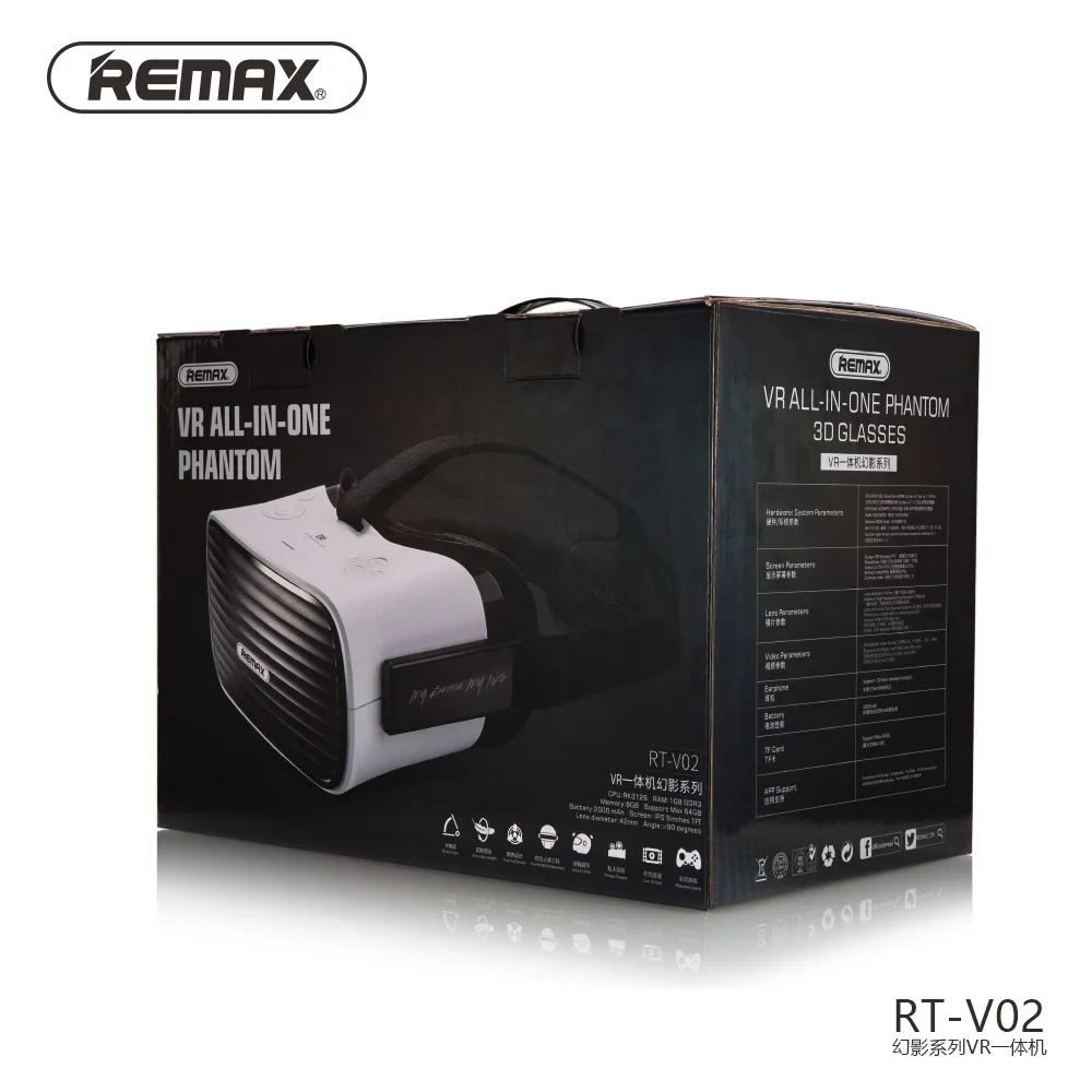 REMAX HD Wifi все в одном VR очки Hdmi Гарнитура 3D виртуальной реальности погружения очки картон VR шлем