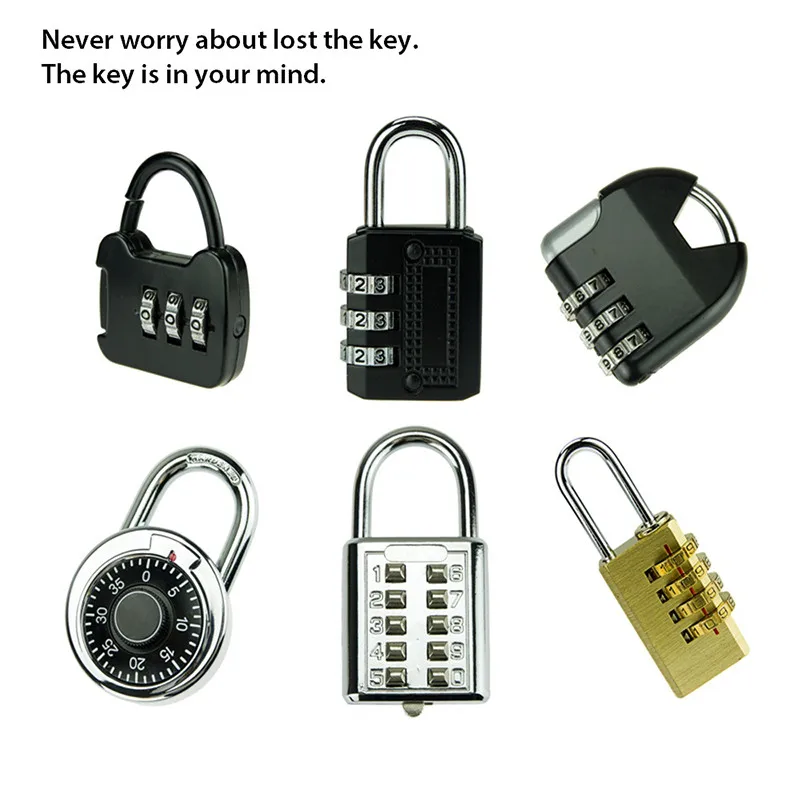 No Key Needed Anti Theft Not Easy To Crack Solid 10 Digit Dial Password Lock Code Locks Combination Padlock For Locker Luggage Lock Pick Padlock Lock Motorlock Love Aliexpress