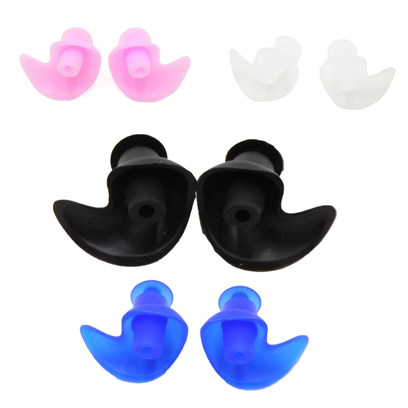 1 Pair Silicone swimming earplugs waterproof Soft Ear Plugs anti-noise Dust-Proof Diving Water Sports Swimming Accessories