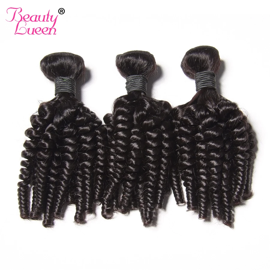 Malaysian Afro Kinky Curly Weave Human Hair Bundles Can Buy 3/4 Bundles Hair Extension BEAUTY LUEEN Non-Remy Hair Weaving
