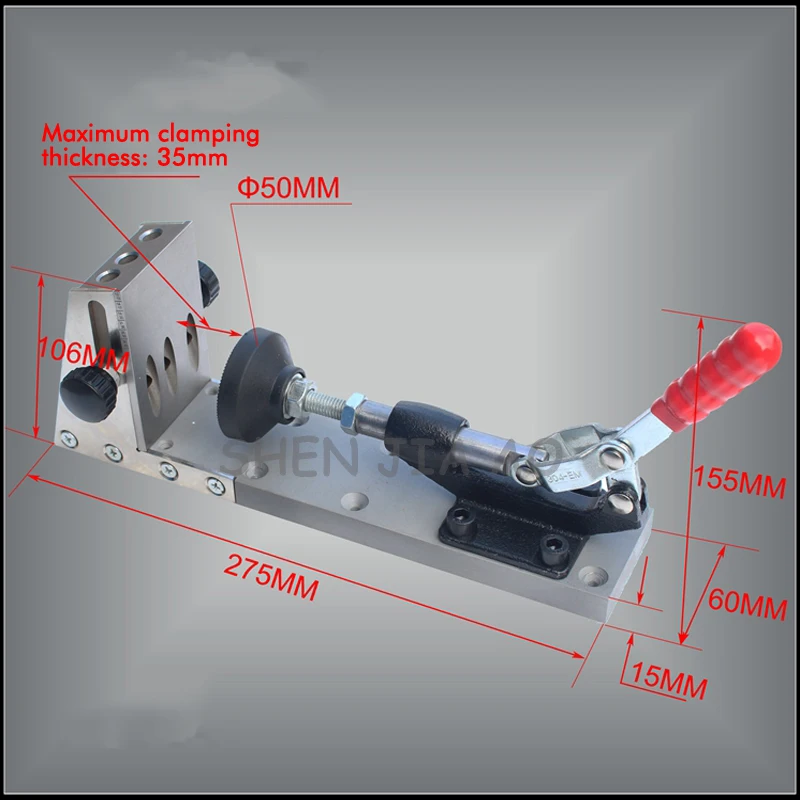 Woodworking inclined hole locator manual inclined hole clamp drill 9mm drilling inclined hole locator Woodworking drill tool