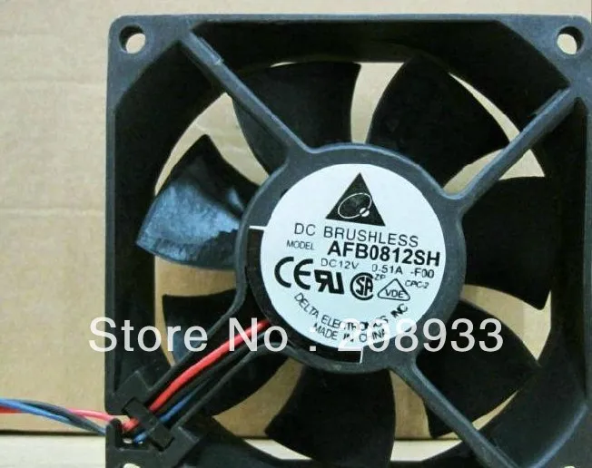 Для Тайваня до DELTA 8025 12V 0.51A 8 см высокий ветер двойной шариковый подшипник AFB0812SH +
