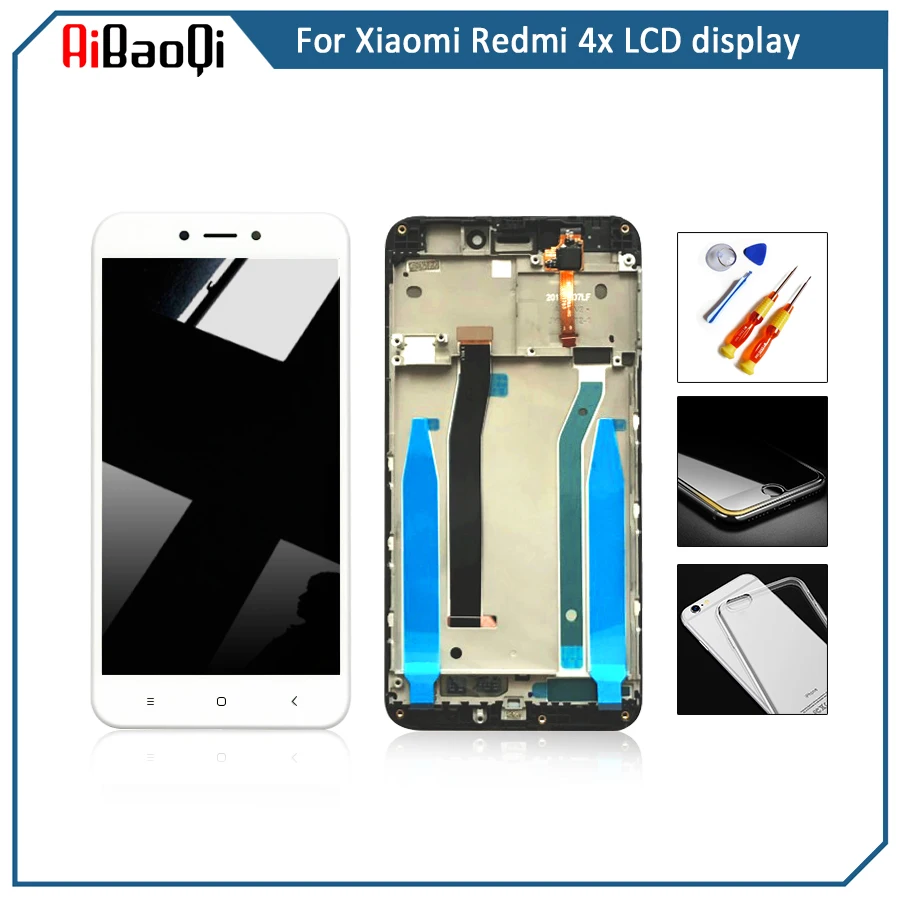 

For xiaomi Redmi 4X LCD Display with Frame Screen Touch Panel Redmi 4X LCD Display digitizer Frame Assembly Spare Repair Parts
