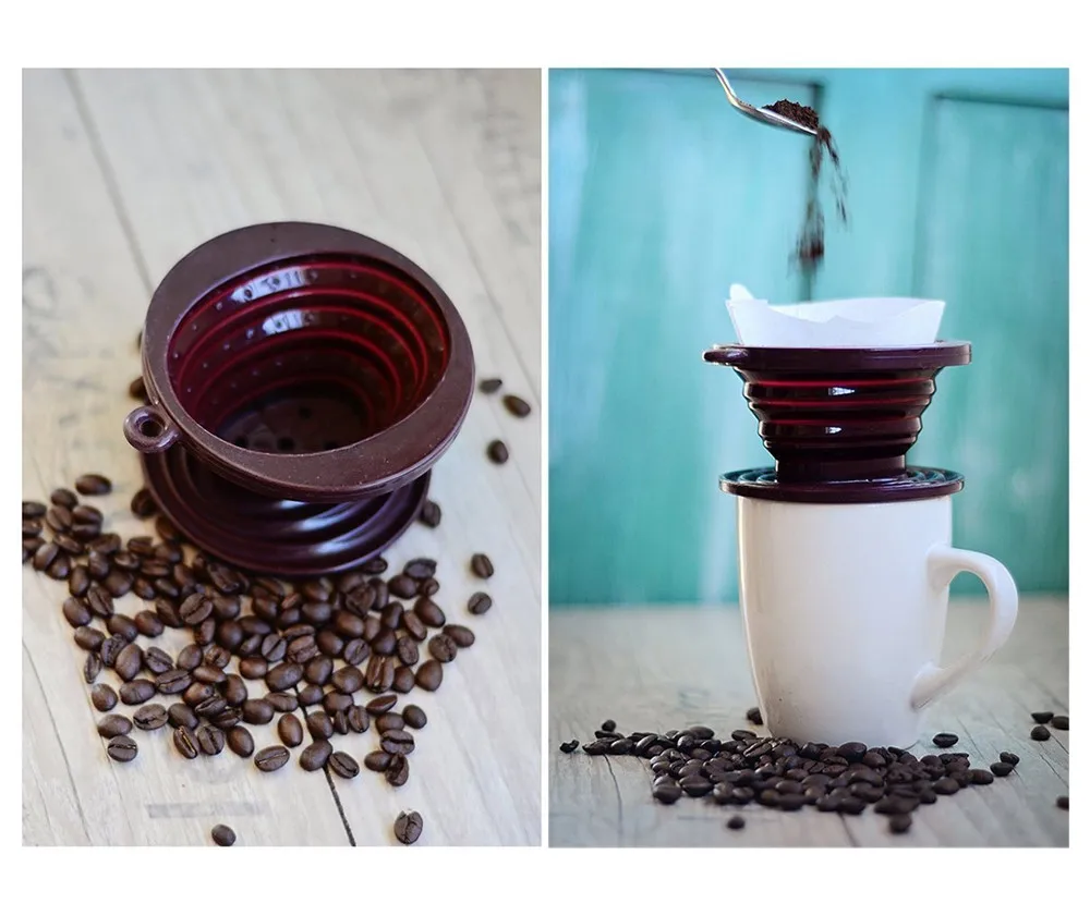 Realand Collapsible Silicone Coffee Dripper One Cup Brewer Tea Dripper