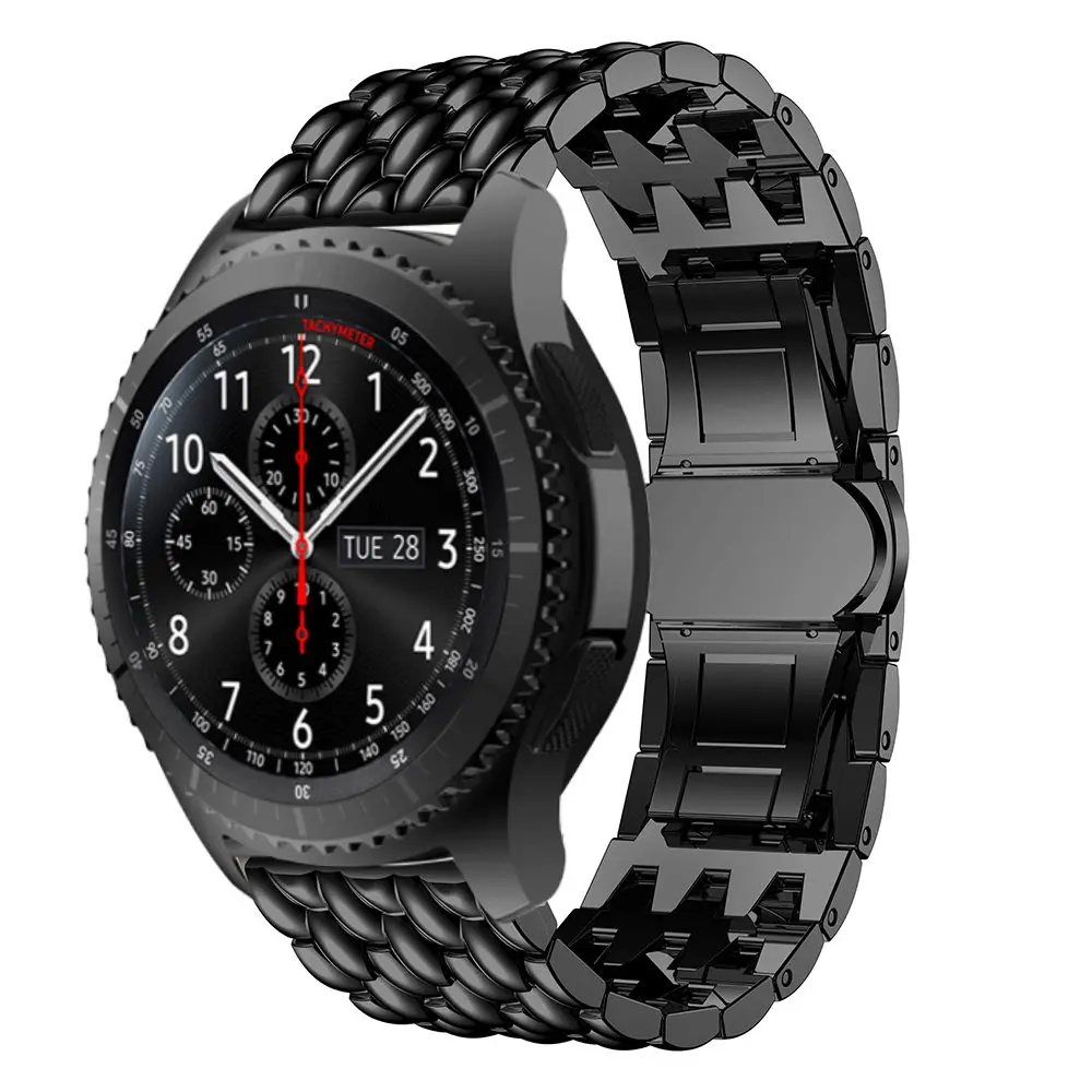 Nuovo 22 MILLIMETRI di Sostituzione del cinturino band Per Samsung Gear S3  Frontier/Classic smart Watch Band Cowboy catena In Acciaio Inox per gli  Attrezzi S3|Watchbands| - AliExpress