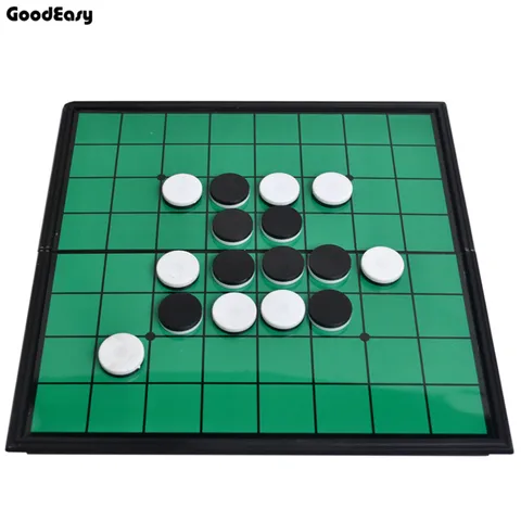 Qualidade de Jogo de Tabuleiro Jogo de Xadrez Jogo de Xadrez de Plástico Alta Othello Set Reversi Magnética de Plástico 64 Pçs –