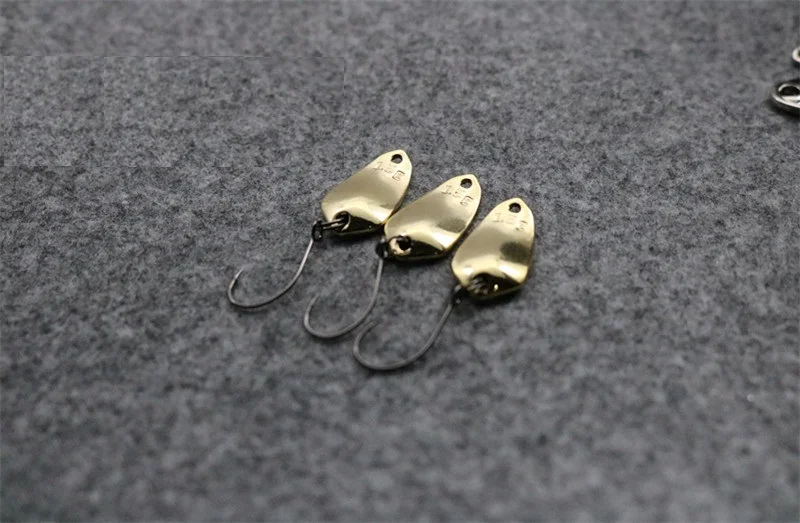 1.5g Metal Spinner Spoon Fishing Lure Hard Bait Sequin Noise Paillette Hard Bait Treble Hook Pesca Fishing Tackle