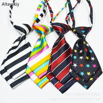 

Ties Women Striped Pattern Printed Plaid Leopard Dots Neck Tie Elegant All-match Trendy Simple Formal Neck-tie Colorful Womens