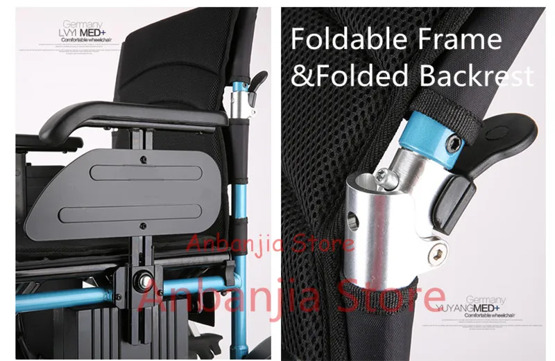 Easy Open and Close Foldawheel Power Chair - weighs just 60 lbs with battery - Supports 330 lbs (6)