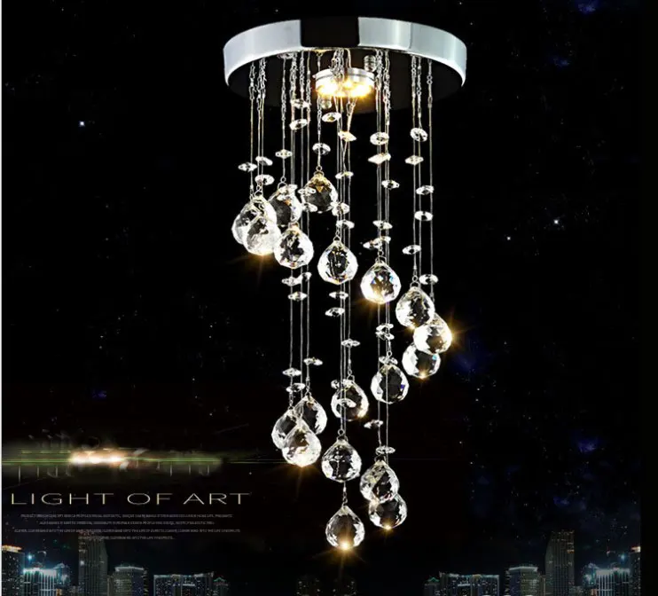 Ceiling Lights crystal ceiling light LED Ceiling lighting Modern k9 crystal ball DIY lamp living room bedroom light