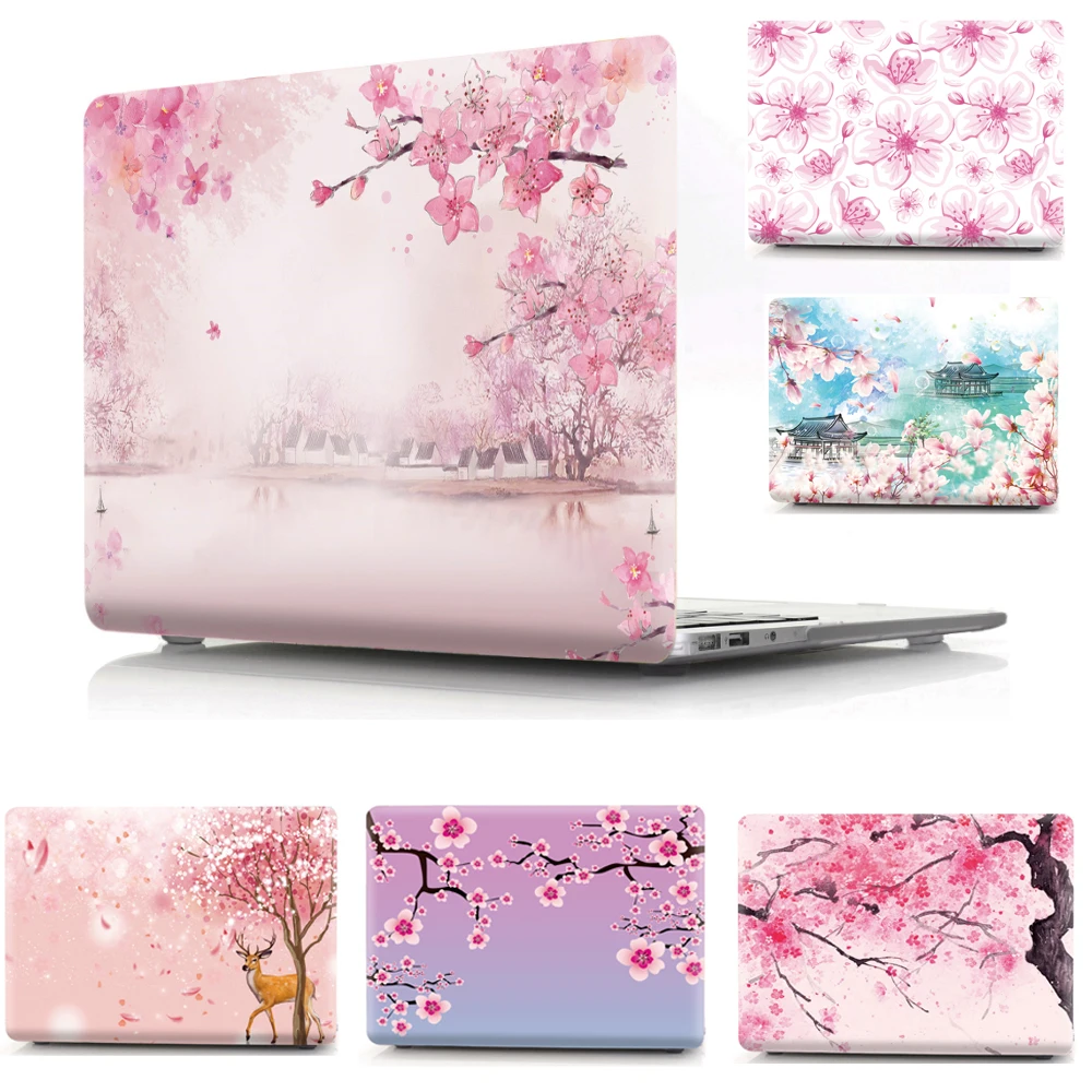 

Sakura Pattern Laptop Case For Apple Macbook Air Pro Retina 11 12 13 15 Shell Cover For Mac Air 11.6 13.3 15.4 Touch bar