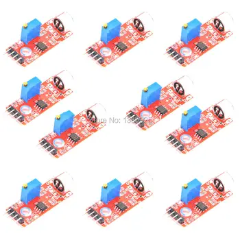 

Free shipping KY-037 10pcs/lot High Sensitivity Sound Microphone Sensor Detection Module For AVR PIC