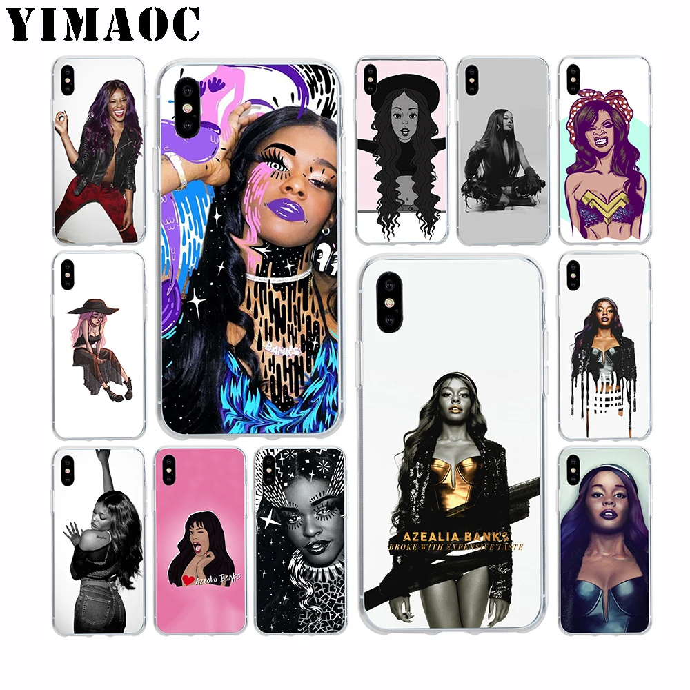 YIMAOC Azealia Banks Hip Hop Soft Silicone Case for Apple Iphone 11 Pro Xr Xs Max X 10 8 Plus 7 6S 6 SE 5S 5 7Plus 8Plus |