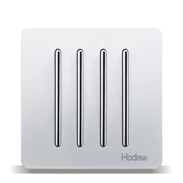 

Home-Mounted Switching Power Supply Panel, 86-Type Concealed White, Four Open Dual Control Switch Panel, PC 220V 10A