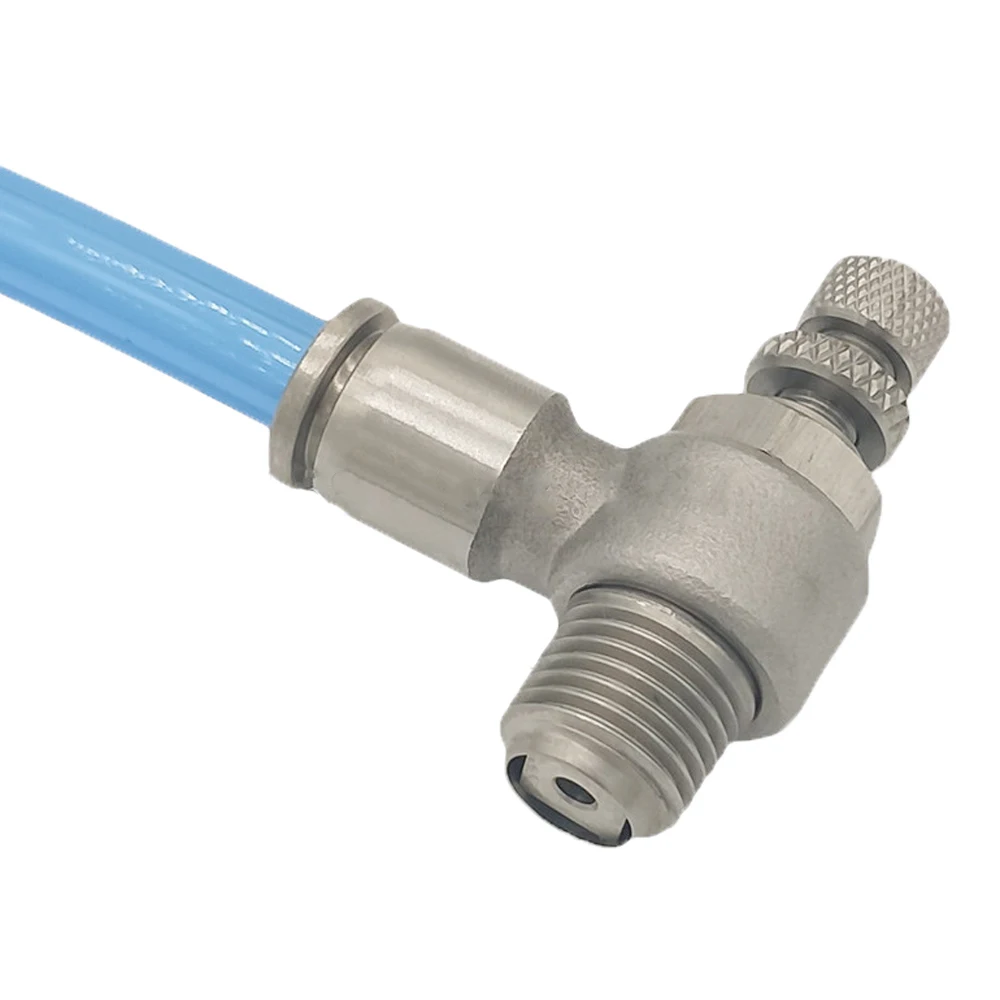 M5 1/8 &quot1/4" 3/8 &quot1/2" BSP x 4-12 мм нажимной клапан управления скоростью воздуха