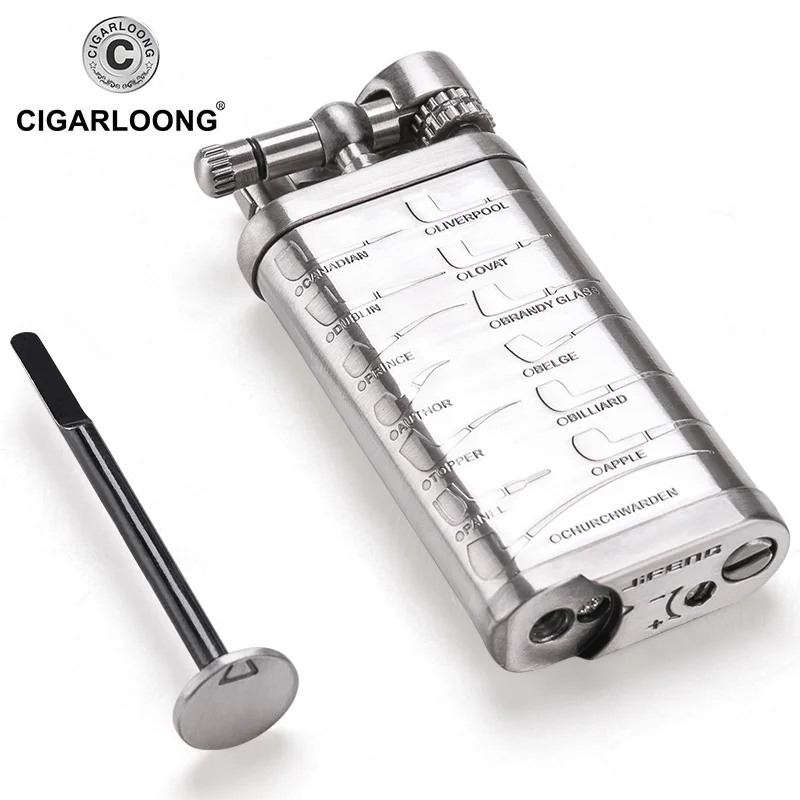 

New 3-in-1 Tobacco cigar & pipe lighter with tamper scraper pick and knife smoking accessories tobacco accessories CL-003