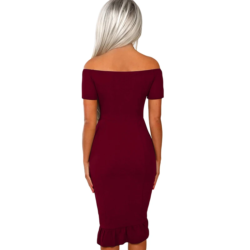 Женское летнее платье карандаш черное с коротким рукавом и оборками|female dress|midi
