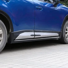 Для Mazda CX-5 CX5 2013 аксессуары 4 шт./компл. ABS хромированные Пластик боковой молдинг крышка обшивки двери кузова Наборы